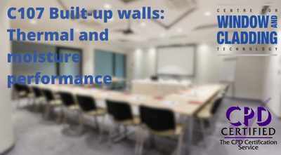 C107 Built-up walls: Thermal and moisture  performance